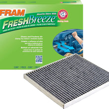 FRAM Fresh Breeze Cabin Air Filter Replacement for Car Passenger Compartment w/ Arm and Hammer Baking Soda, Easy Install, CF11182 for Select Acura and Honda Vehicles