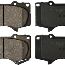 KFE KFE976-104 Ultra Quiet Advanced Premium Ceramic Brake Pad FRONT Set Compatible With: Toyota 4Runner, Tacoma 6 Lug 4 Piston Caliper, FJ Cruiser, Sequoia, Tundra; Lexus GX460, GX470