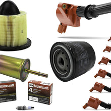 Tune Up Kit compatible with 2000 Ford F150 V8 5.4L High Performance Ignition Coil DG508 SP479 FA1632