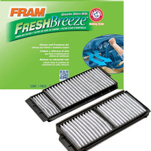 FRAM Fresh Breeze Cabin Air Filter Replacement for Car Passenger Compartment w/ Arm and Hammer Baking Soda, Easy Install, CF11182 for Select Acura and Honda Vehicles