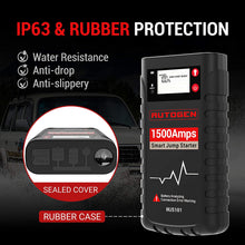 AUTOGEN 1500A 18000mAh Smart Portable Car Jump Starter (8.0L Gas & 6.0L Diesel Engines), 12V Auto Battery Booster Charger, Power Pack Jumper Box Pack for Trucks SUV, LCD Display