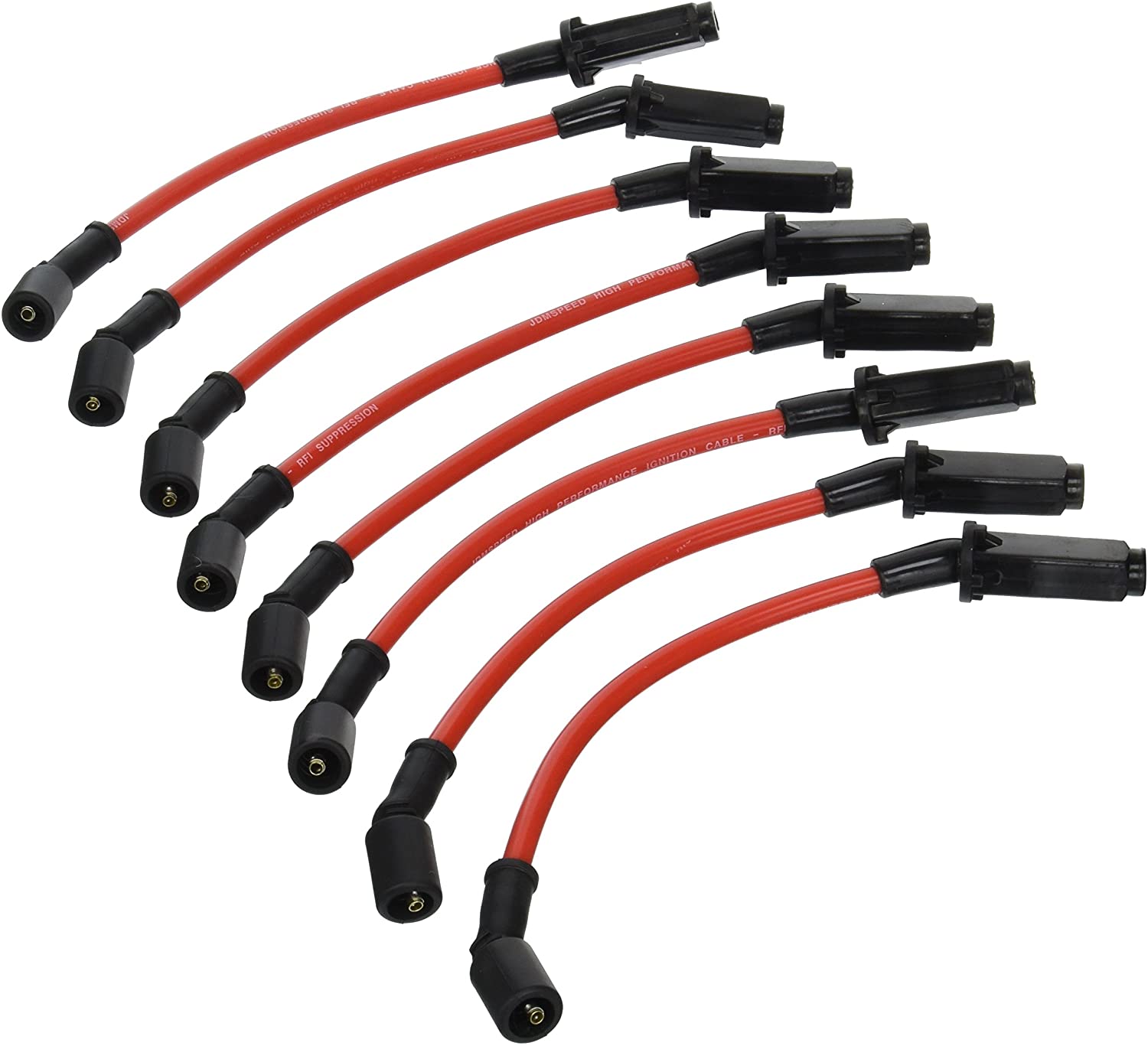 JDMSPEED New 10.5MM Performance Spark Plug Wires Set Chevy GMC 1999-2006 LS1 Vortec 4.8L 5.3L 6.0L