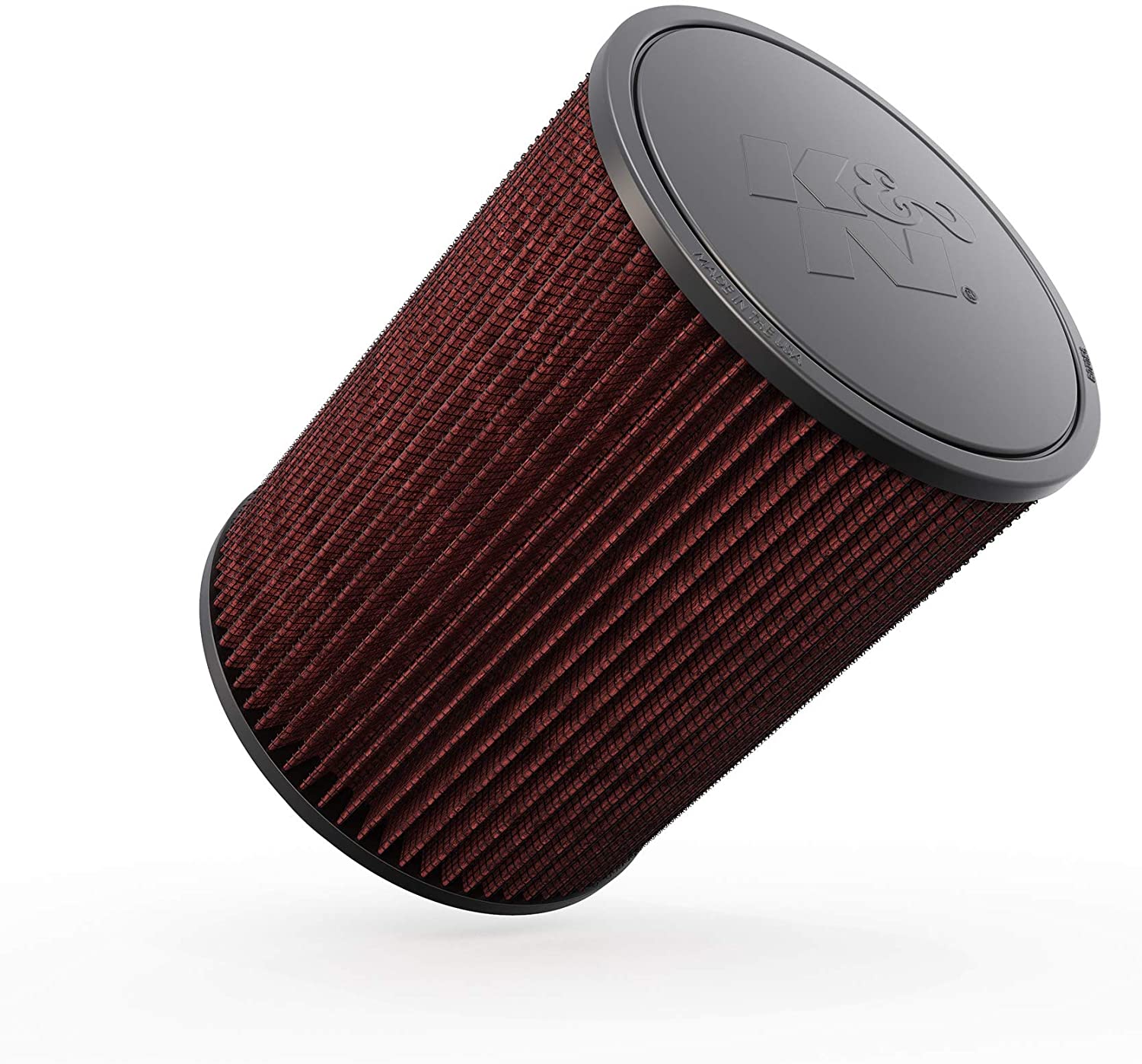 K&N Universal Clamp-On Air Filter: High Performance, Premium, Washable, Replacement Engine Filter: Flange Diameter: 4 In, Filter Height: 9 In, Flange Length: 1 In, Shape: Round, RD-1460