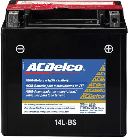 ACDelco ATX14LBS Specialty AGM Powersports JIS 14L-BS Battery