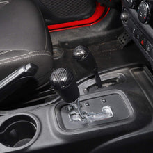 RT-TCZ Shift Gear Knob Trim Cover Drive Mode Shift Knob Trim Cover Interior ABS Decoration Accessories for Jeep Wrangler JK JKU 2011-2018 Sport X Sahara Rubicon Carbon Fiber