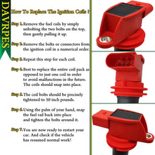 DAVRPES 94860210412 Ignition Coil For 2008-2017 Porsche Cayenne 4.8L, For 2010-2016 Porsche Panamera 3.6L 4.8L Replace# 94860210413|UF660|49028|5C1850