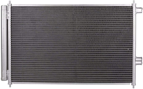 VioletLisa All Aluminum Air Condition Condenser 1 Row Compatible with 2006-2012 RAV4 Without Oil Cooler