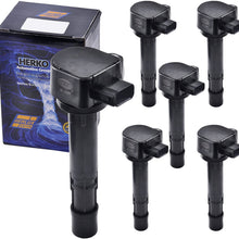Set of 6 Herko B089 Ignition Coils For Acura Honda V6 3.5L 2001-2006