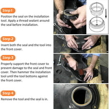 Front Cover Crankshaft Seal Installer, Steel Installation Tool, Compatible with Dodge 1989-2020 Cummins 3.9L 5.9L 6.7L Diesel Engines, Replaces Part Number 3824498 1338 3802820