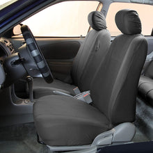 FH Group FB052102 Supreme Cloth Seat Covers (Charcoal) Front Set with Gift - Universal Fit for Cars, Trucks & SUVs