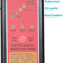 Tickas Brake Fluid Tester,Automotive Brake Fluid Tester Brake Fluid Detector Digital Oil Quality Inspection LED Indicator Display Diagnostic Tool