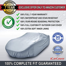 iCarCover {7-Year Full Warranty} All Weather Waterproof Snow Rain UV Sun Dust Protection Automobile Outdoor Coupe Sedan Hatchback Wagon Custom-Fit Full Body Auto Vehicle Car Cover - Cars Up to 185”