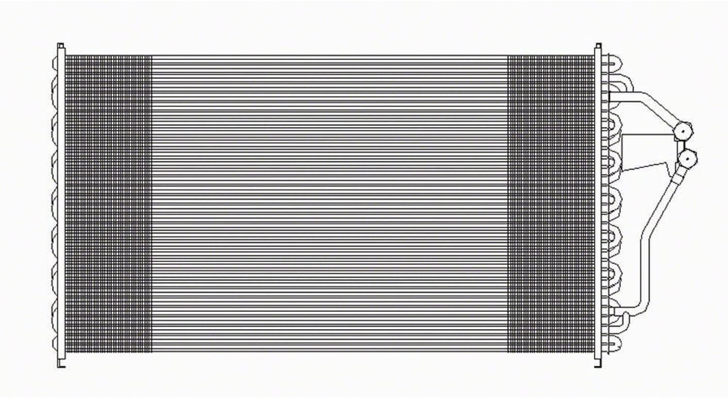 OE Replacement A/C Condenser BUICK LESABRE 1991-1993 (Partslink GM3030109)