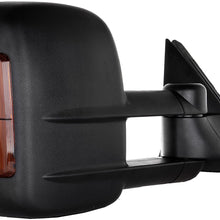 SCITOO Towing Mirrors fit 2003-2006 for Chevy Silverado for GMC Sierra 1500 2500HD 3500 Suburban Yukon XL Tahoe Power Heated Signal Towing Mirror Pair