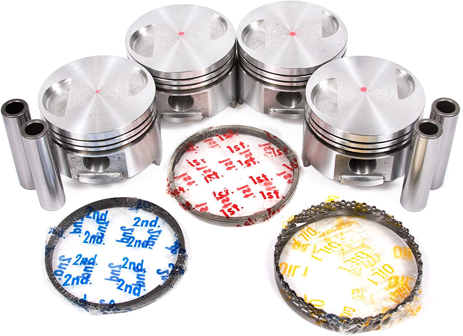 Evergreen PA88000HP.STD Compatible With 86-95 Suzuki Sidekick Samurai Swift 1.3L High Performance Engine Piston Set (Standard Size) (Standard)