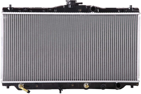 Lynol Cooling System Complete Aluminum Radiator Direct Replacement Compatible With 1986-1989 Honda Accord Coupe Sedan Hatchback 4 Cylinder 2.0L