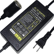 110V to 12V Converter AC to DC Car Cigarette Lighter Socket Adapter - Wall Plug 120V to Auto Charger Female Outlet - 110/120 Volt to 12 Volt Power Supply Transformer - 5A 60W