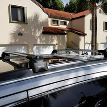 Turtle Brand Roof Racks Cross Bars Compatible with Jeep Grand Cherokee, Aluminum Cargo Carrier Rooftop Luggage Bike Crossbars with Flush Roof Rails (Black)
