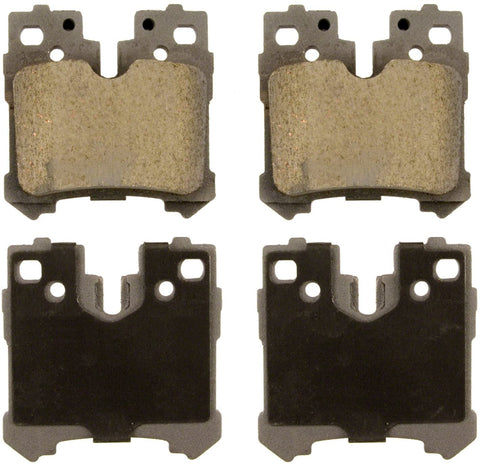 Wagner ThermoQuiet QC1283 Ceramic Disc Pad Set With Installation Hardware, Rear