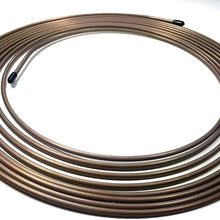 25 Ft. Roll/Coil of 3/16" (.028" Wall) Copper Nickel Brake Line Tubing