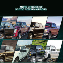 SCITOO Towing Mirrors fit for Ford F250 F350 F450 F550 Power Heated Signal Pair Mirrors 1999 2000 2001 2002 2003 2004 2005 2006 2007