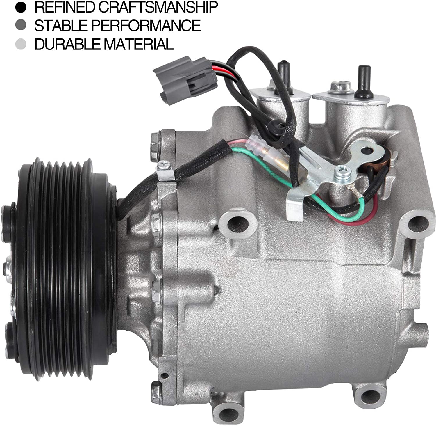 VEVOR CO 10541AC Universal Air Conditioner AC Compressor for Honda Civic 1.7L Acura EL 1.7L Prelude 2.2L 1997 1998 1999 2000 2001 57878 58878 77599