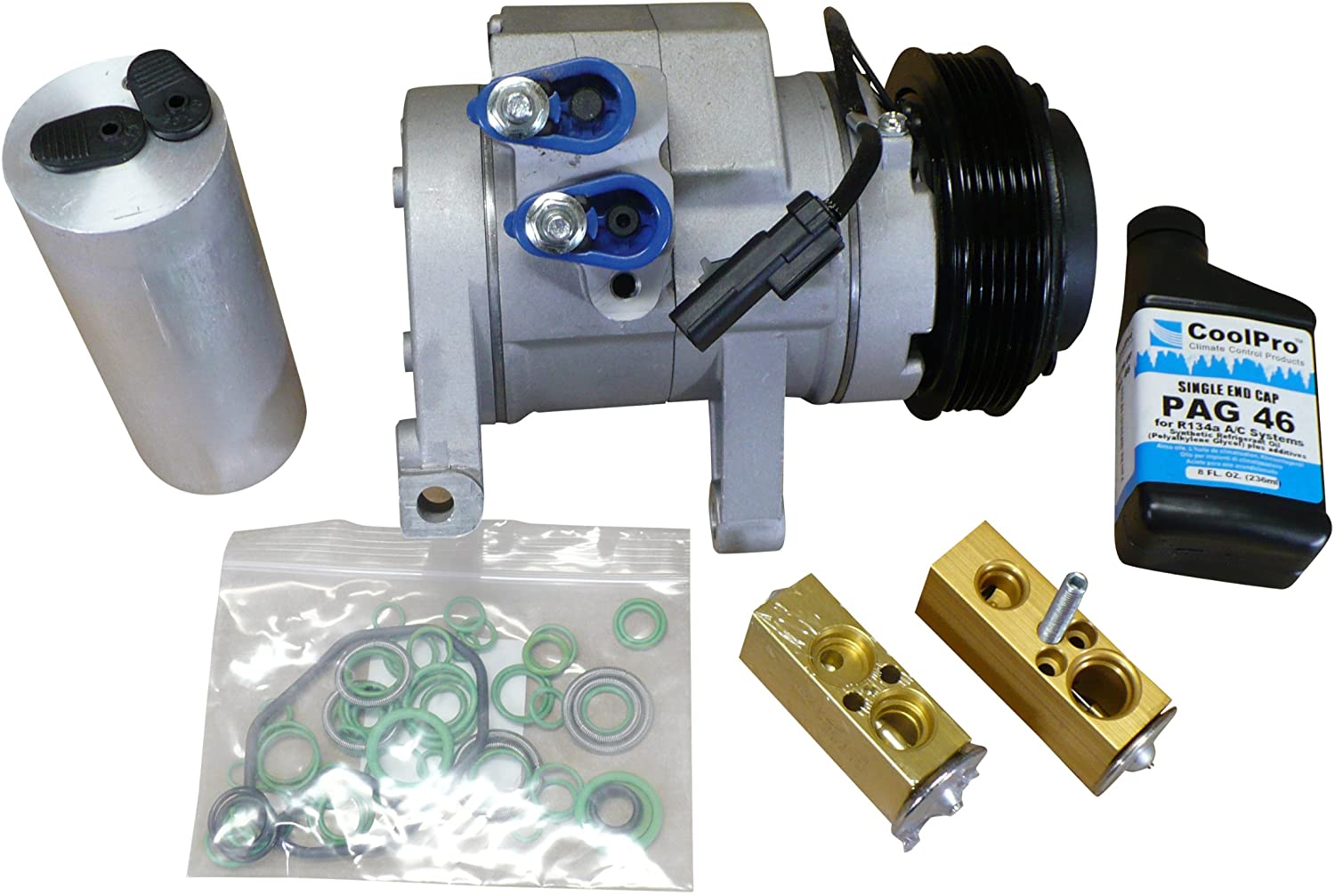 Parts Realm CO-0204AK Complete A/C AC Compressor Replacement Kit
