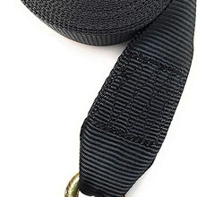 Winch Strap with Hook for Boat Trailer Heavy Duty Replacement Capacity 5,600. Lbs Black Nylon 2 inch Wide x 20 feet Long for Fishing Winch Transom Securing Tie Down Marine Galvanized Hook