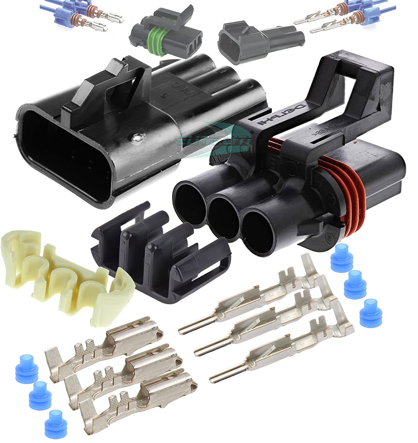 Delphi Metri-Pack Waterproof Connector (30amps - 10-12 GA) (30amps - 10-12 GA)