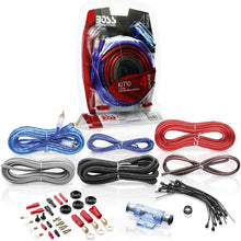 BOSS Audio Systems KIT2 8 Gauge Amplifier Installation Wiring Kit - A Car Amplifier Wiring Kit Helps You Make Connections and Brings Power To Your Radio, Subwoofers and Speakers