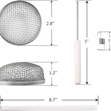 RVGUARD RV Flying Insect Screen, Stainless Steel Mesh RV Furnace Vent Cover with Installation Tool and Silicone Rubber, 2.8 x 1.3 Inch for Furnace Fitting, 8.5 x 6 x 1.3 Inch for Water Heater