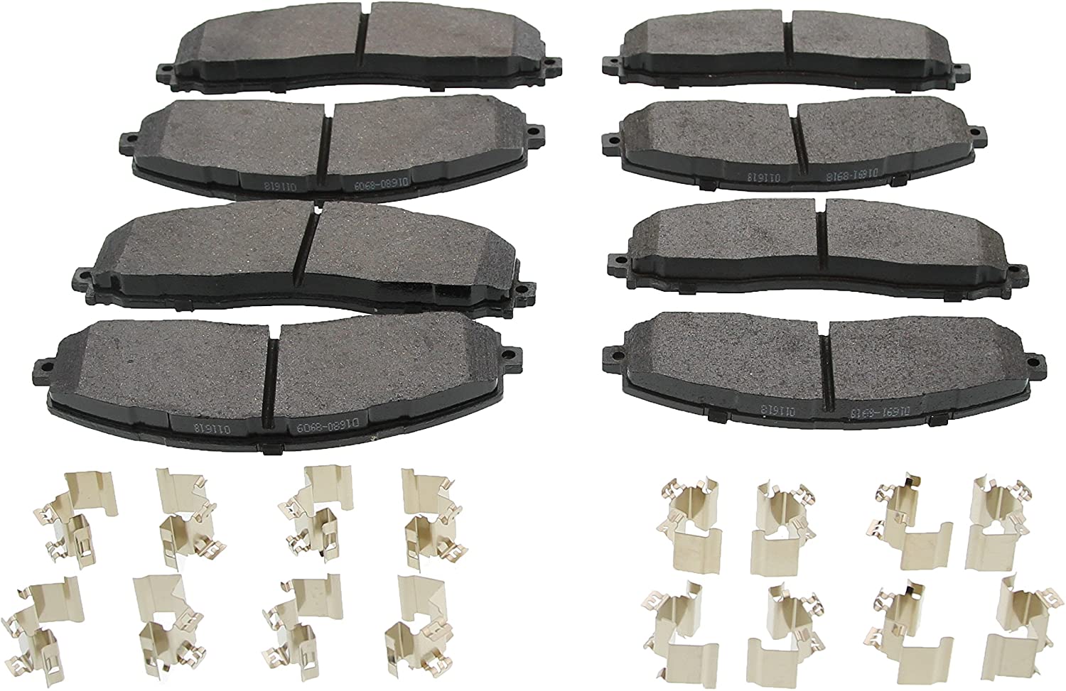 Brake Pads fit Ford F-350 F350 Super Duty Premium Front and Rear Race-Driven 2013-2019 OEM DC3Z-2001-E DC3Z-2200-D