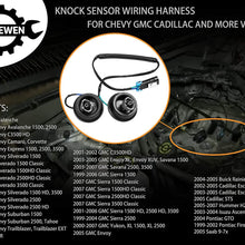 Knock Sensor Wiring Harness | for Chevy Suburban Silverado Avalanche Tahoe, GMC Sierra Yukon, Cadillac Hummer & more GM Vehicles | Replace# 12601822, 917-033