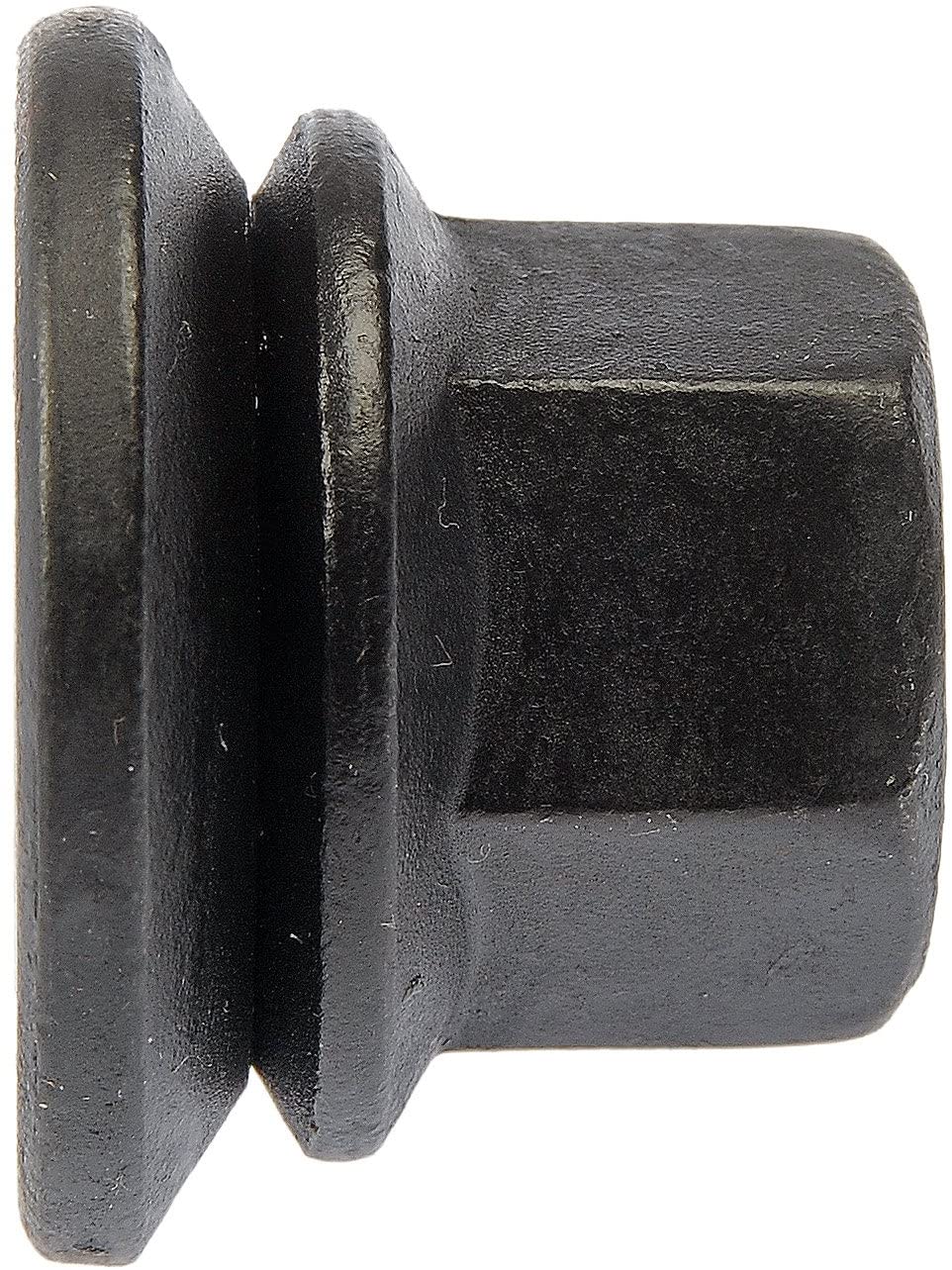 Dorman 611-296 Wheel Nut 9/16-18 Flanged Flat Face - 15/16 Hex, 1-1/8 Length for Select Dodge / Ram Models - Black Oxide, 10 Pack