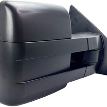 Spieg FO1321368 Telescopic Towing Mirror Replacement for FORD F-150 2009 - 2014 Manual Non-Heated (Passenger Side)