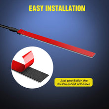 Nilight 2PCS 6-5050-SMD Waterproof Flexible Turn Signal Backup License Plate Universal Amber Lights Strip Universal for Motorcycle ATV UTV, 2 Years Warranty