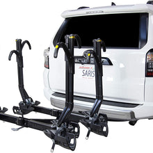Saris Superclamp Bike Hitch Car or Truck Rack, Mount Bicycles, Plus Cargo and Hd/Rv Compatible Option, Hatch Access, Easy Fold, Integrated Locks and Reflectors