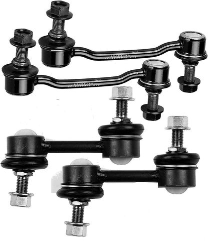 LSAILON 4pcs Front Sway Bar End Links Rear Sway Bar End Links Kit Fit for 2006-2011 for Hyundai Azera 2006-2010 for Hyundai Sonata 2007-2009 for Kia Amanti