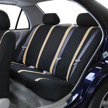 FH Group FB032102 Unique Flat Cloth Pair Set Seat Covers w. 2 Detachable Headrests,Gray/Black- Fit Most Car, Truck, SUV, or Van