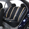 FH Group FB032102 Unique Flat Cloth Pair Set Seat Covers w. 2 Detachable Headrests,Gray/Black- Fit Most Car, Truck, SUV, or Van