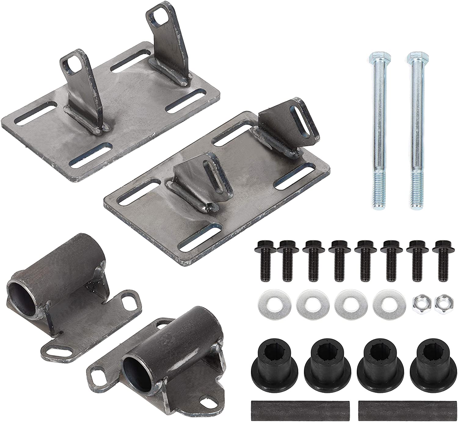 Adjustable Conversion Engine Mounts Plate Swap With Clam Shell Mounts Compatible With 1985-2004 Sonoma Chevrolet S10 GMC S15 LS LS1 LS2