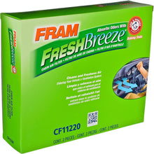 FRAM Fresh Breeze Cabin Air Filter Replacement for Car Passenger Compartment w/ Arm and Hammer Baking Soda, Easy Install, CF11182 for Select Acura and Honda Vehicles