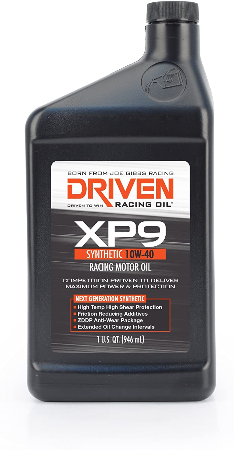 Joe Gibbs Driven Racing Oil 03207 XP9 10W-40 Synthetic Oil, (Pack of 12)