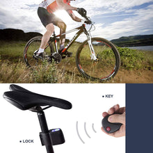 Bicycle Remote Control Anti-Theft Alarm Lock Black Wireless Alarm Siren Shock Vibration Sensor Cycling Lock with Screw Accessories