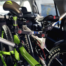 Car Interior Bicycle Bike Rack Carrier Multi Usable Adapter - Clamp On Car Handles or Rails - for Large SUV Pickup Truck Bed Van Tow Trailer - No Drill - Adjustable Length