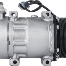 Mophorn CO 4081C New Sanden Style SD7H15 Universal Air Conditioner AC Compressor F696003112 for Freightliner Kenworth Peterbilt 5406 4398 4081 4322