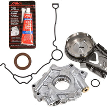 Evergreen TKTCS5057OP Compatible With 03-08 Chrysler Dodge Jeep 5.7 OHV 16V Hemi Timing Chain Kit Oil Pump Timing Cover Gasket