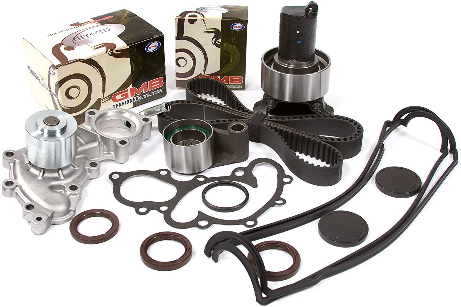 Evergreen TBK240VCT Compatible With 93-95 Toyota T100 4Runner Pickup 3.0 SOHC 3VZE Timing Belt Kit Valve Cover Gasket Water Pump