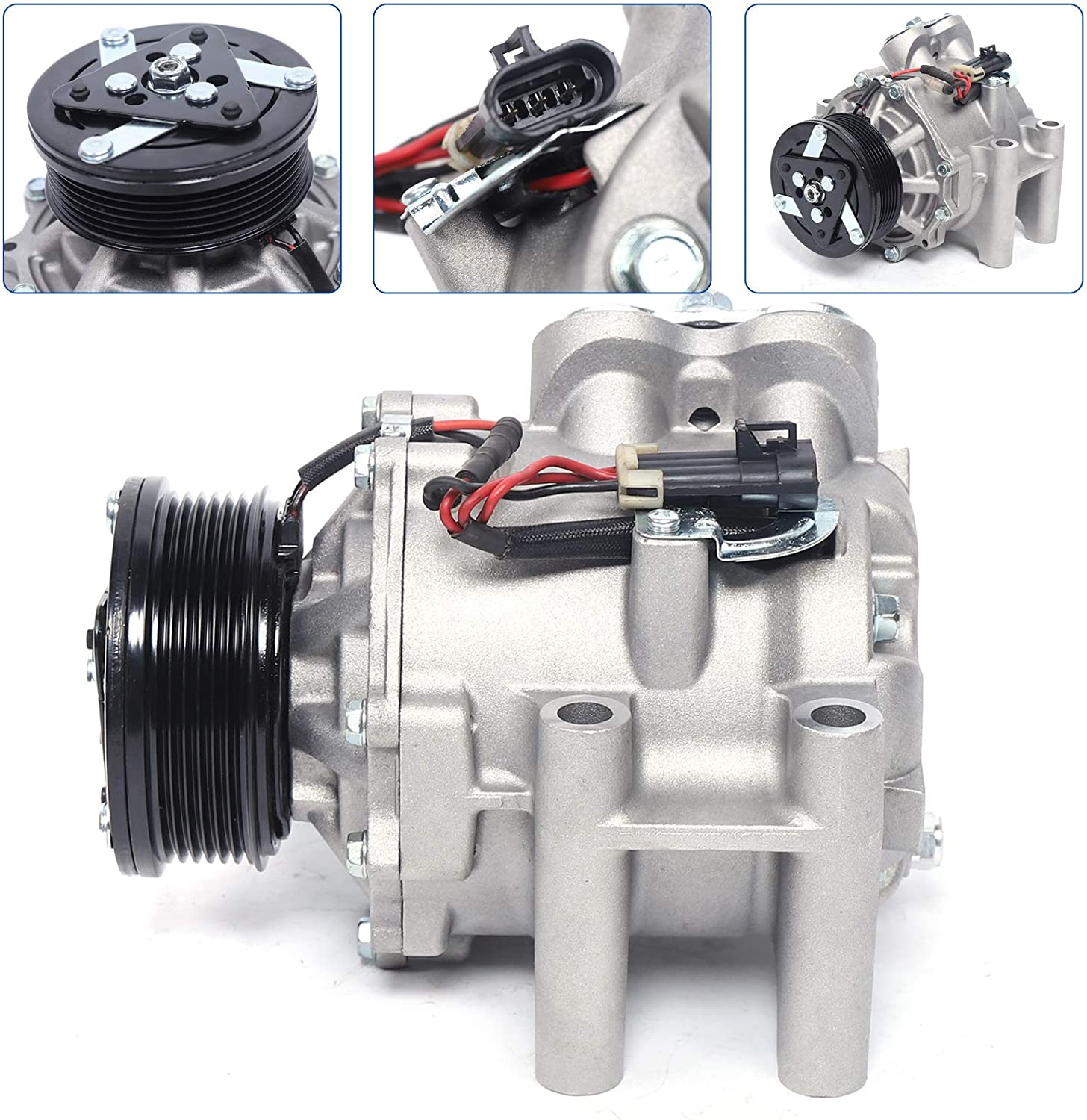 TBVECHI AC Compressor, A/C Compressor Air Conditioner Compressor Fit for GMC Buick Envoy 2002 2003 2004-2009 CO 4910AC