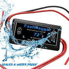 Stop-Alert FastWagger 72 Electronic Wig Wag Alternating Flasher Relay - Waterproof Universal Emergency Police Ambulance Car Controller LED Strobe Light Box Kit- Universal WigWagger 12-24V